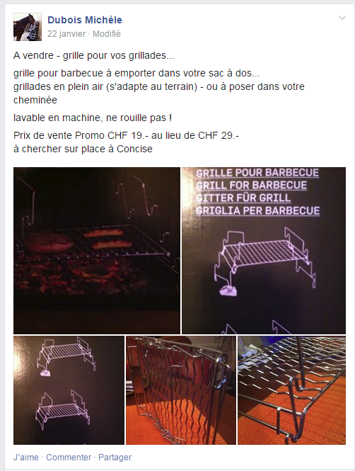 Grille pliable